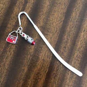 Decadent indulgent Brighton bookmark with purse and shoe charms